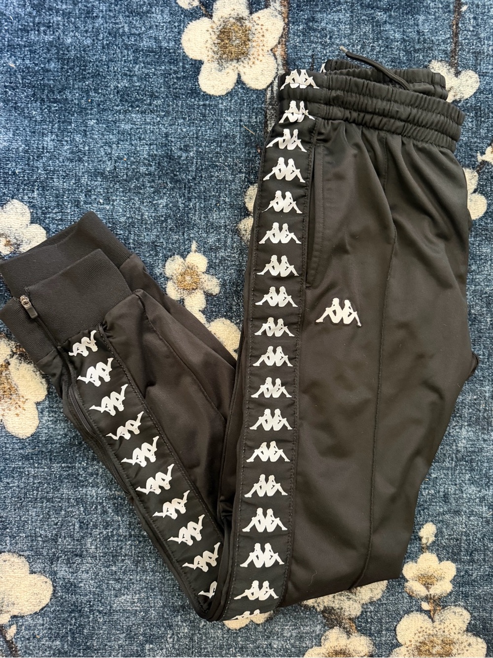 Y2K Kappa Black Logo joggers